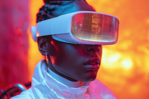 Premium Photo  Virtual Reality Enchantment A Dive into Digital Worlds