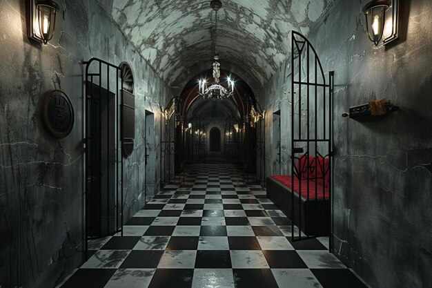 Premium Photo | Virtual reality escape room with challenges inspir