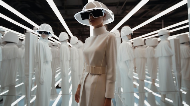 Foto mostra di moda in realtà virtuale