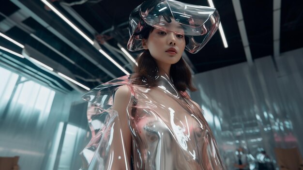 Foto mostra di moda in realtà virtuale