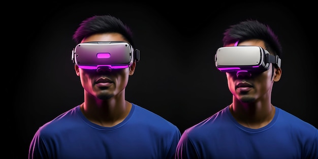 Virtual Reality Gaming en Technologie voor een jonge Aziatische man