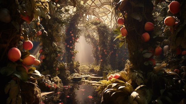 a virtual reality garden of eden