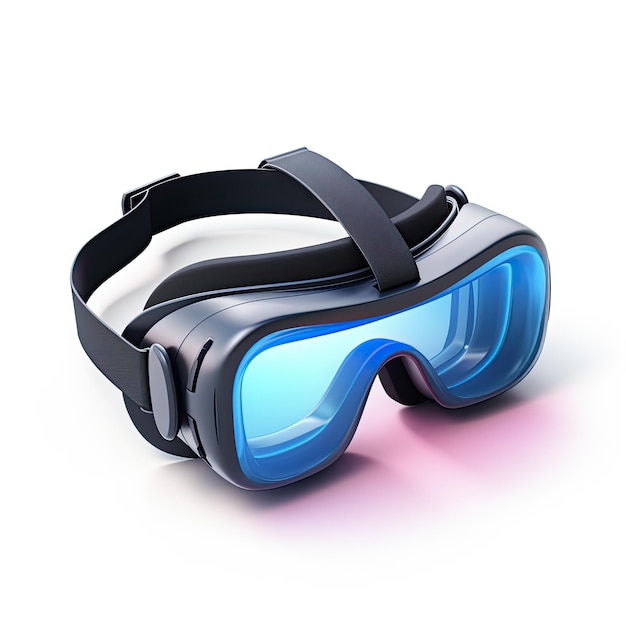 Photo virtual reality goggles isolated on white background 3d render illustration