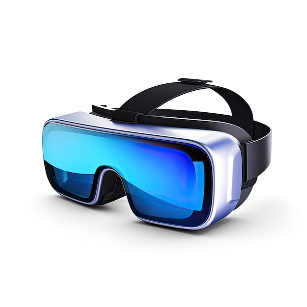 Photo virtual reality goggles isolated on white background 3d render illustration