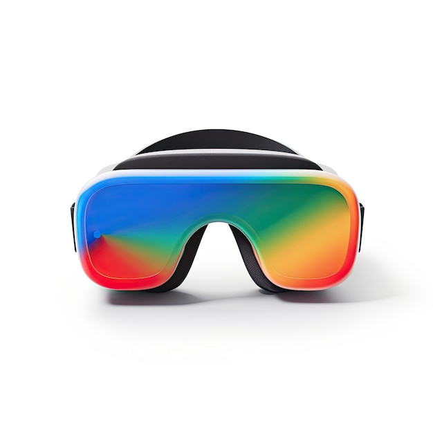 Foto occhiali di realtà virtuale isolati su sfondo bianco illustrazione di rendering 3d