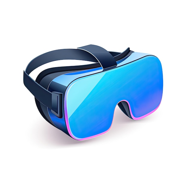 Photo virtual reality goggles isolated on white background 3d render illustration