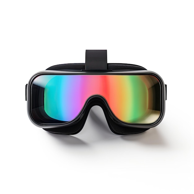 Virtual reality goggles isolated on white background 3d render illustration