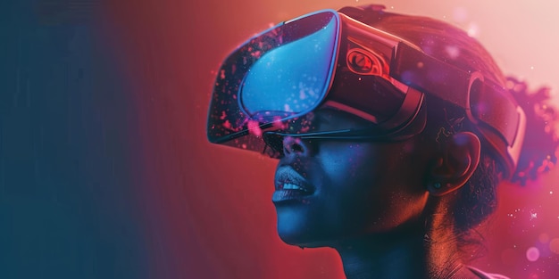 Гарнитура виртуальной реальности, соединяющая пользователя с цифровой сетью захватывающих опытов