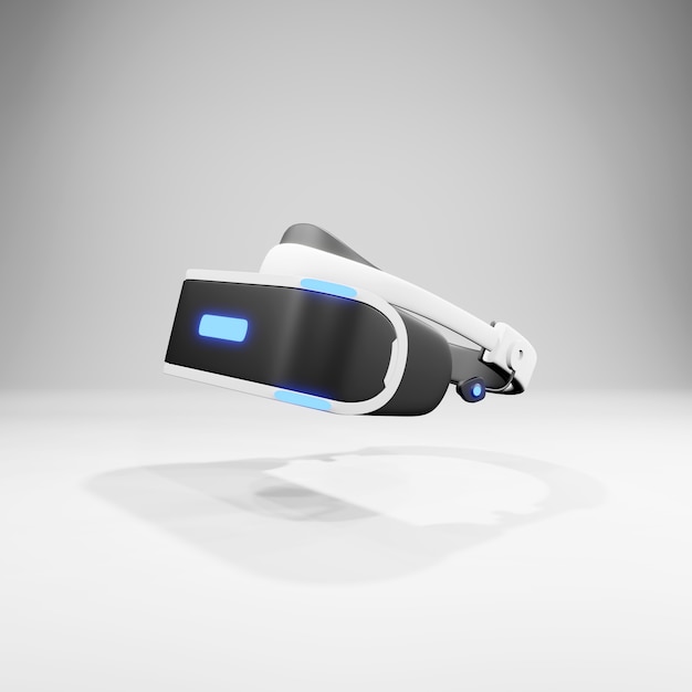 Virtual reality helm geïsoleerd op een witte achtergrond. 3d-rendering