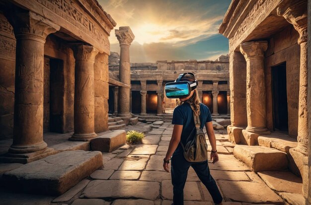 Foto virtual reality history experience