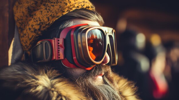 Virtual Reality Immersion One Person Engaging in Various Indoor Activities with Projected Glasses