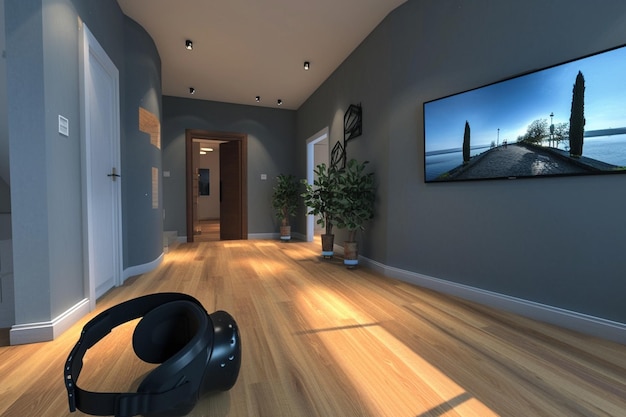 Virtual Reality interior background