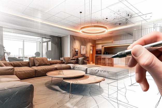 Virtual reality interior design