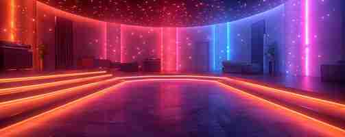 Photo virtual reality nightclub dynamic lighting dj wallpaper