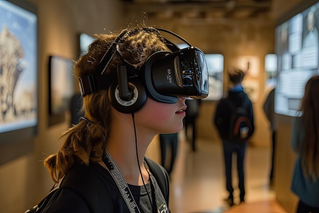 Virtual reality VR experience for historical education Crafting an immersive VR experience that transports users to key moments in history