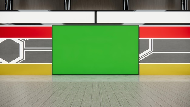 グリーンスクリーン 3D レンダリング