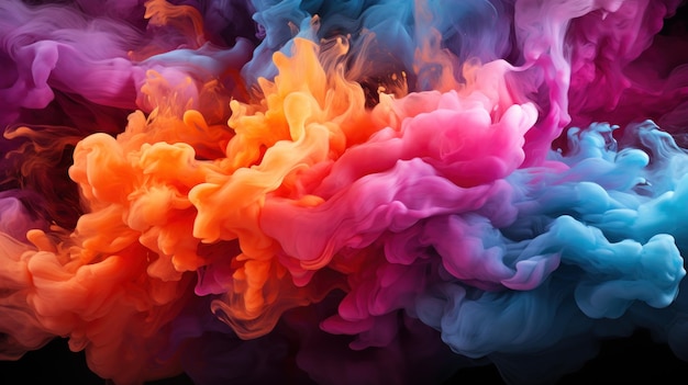 Virtual smoke flow Created with Generative AI