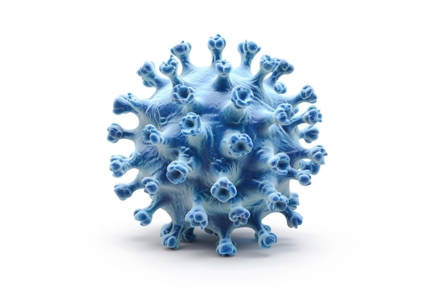 Virus 3d render coronavirus geïsoleerd op witte achtergrond