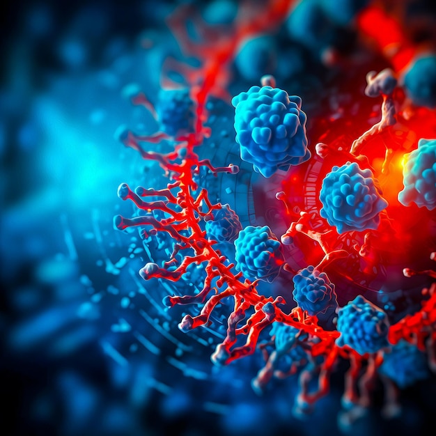 virus cells background