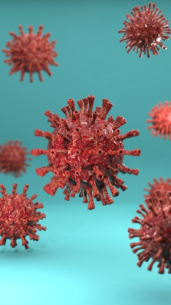 Virus photo hyperrealistic