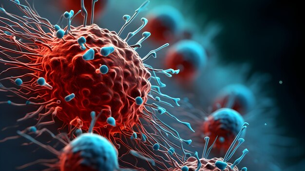 Фотография вируса, сделанная с помощью микроскопа, создана искусственным интеллектом
