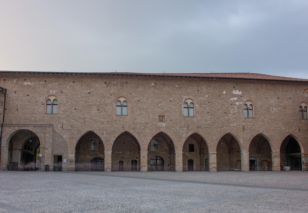 Visconti-citadel in de oude stad Bergamo