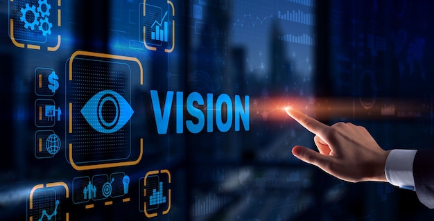 Vision Direction Future Business Inspiration Motivation Concept