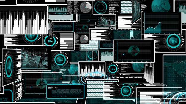 Visionair bedrijfsdashboard voor analyse van financiële gegevens