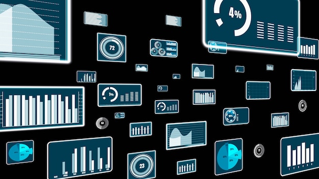 財務データ分析のための先見の明のあるビジネスダッシュボード