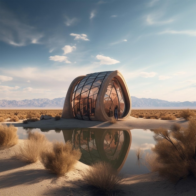 A Visionary Futuristic Tiny House Set