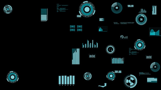 Foto dashboard dei dati del settore visionario che presenta lo stato della macchina