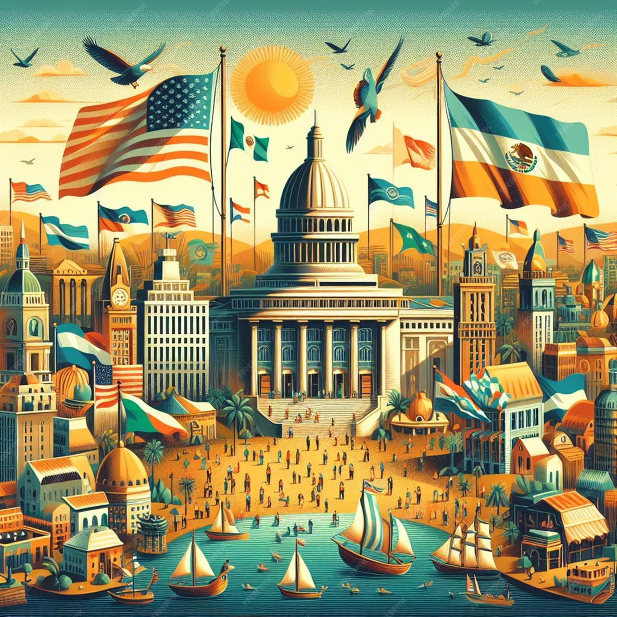 Premium Photo  Visions of Unity Pan American Day in Photograph