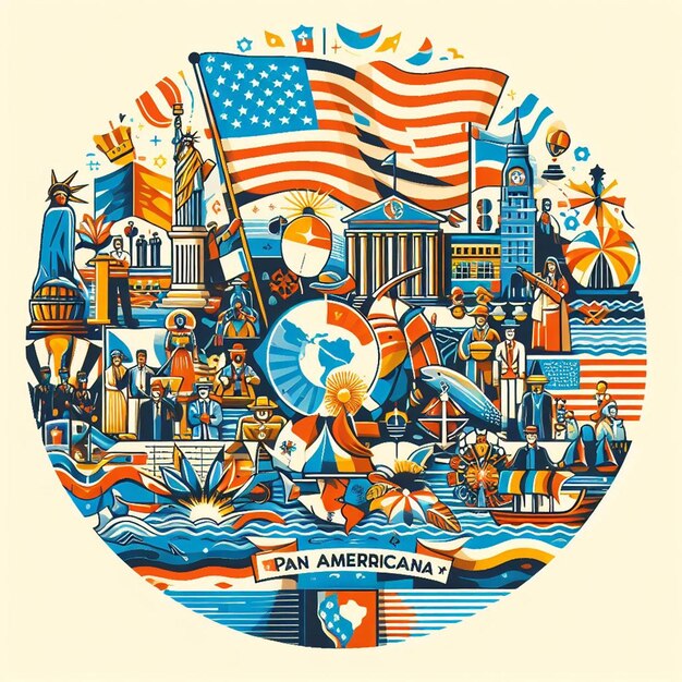 Premium Photo  Visions of Unity Pan American Day in Photograph
