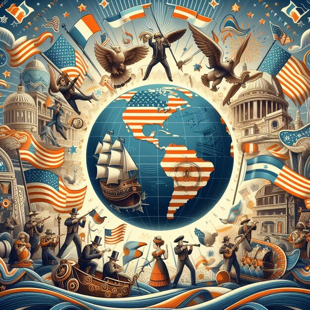 Premium Photo  Visions of Unity Pan American Day in Photograph