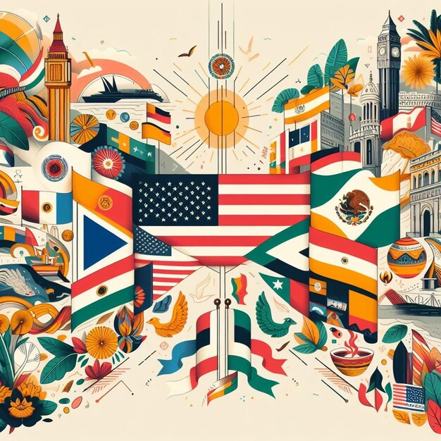 Premium Photo  Visions of Unity Pan American Day in Photograph