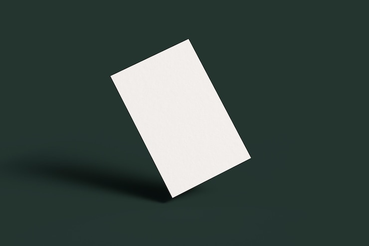 Foto visitekaartje mockup 3d illustratie
