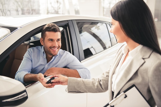 Visiting car dealership