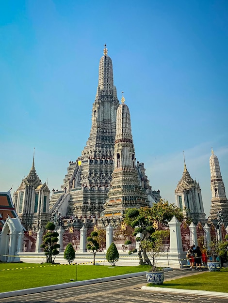 The visiting card of the capital of Thailand is the Buddhist temple Wat Arun Temple of Dawn which is located on the banks of the Chao Phraya River