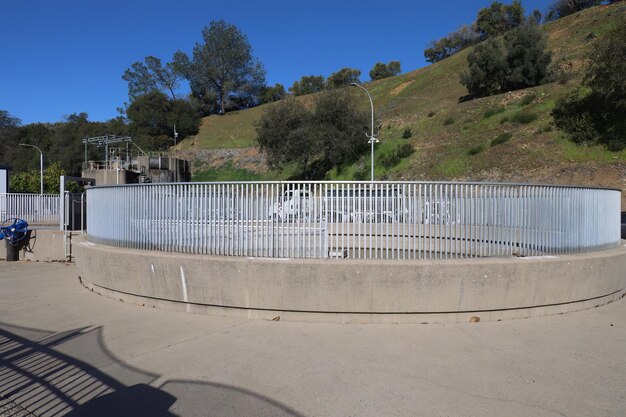 Viskwekerij in de buurt van oroville dam, californië