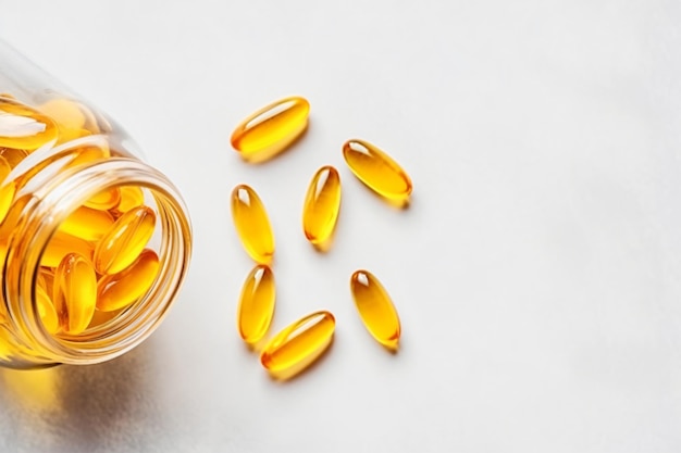 Visolie-capsules met omega-3- en vitamine-genererende AI