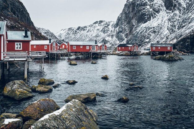 Vissersdorp Nusfjord in Noorwegen