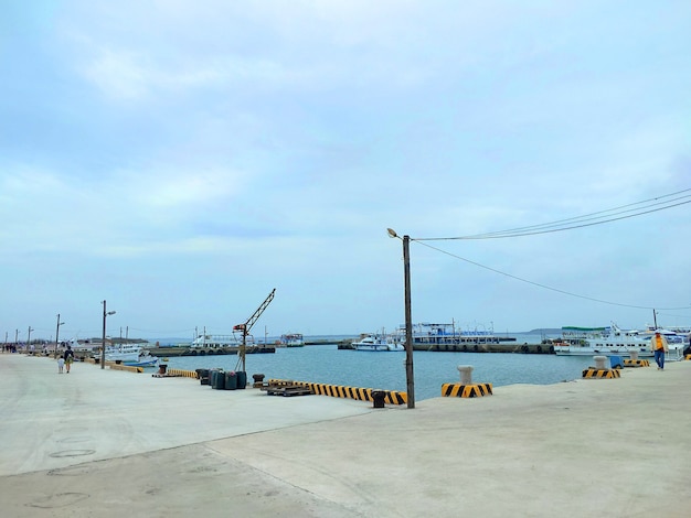 Vissershaven landschap foto OceaanzeewaterAziatische havens