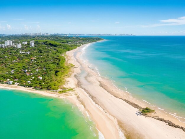 Vista area island in the ocean