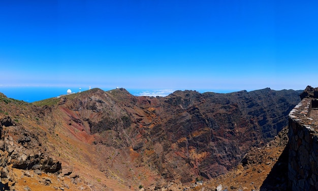 Vistas panoramischas desde el Roque de los Muchachos en la Palma