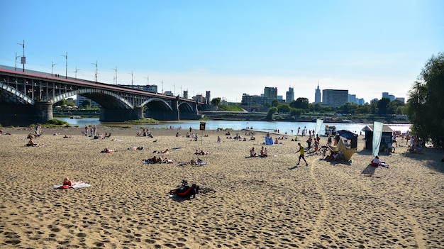 Vistula boulevards Riverbank