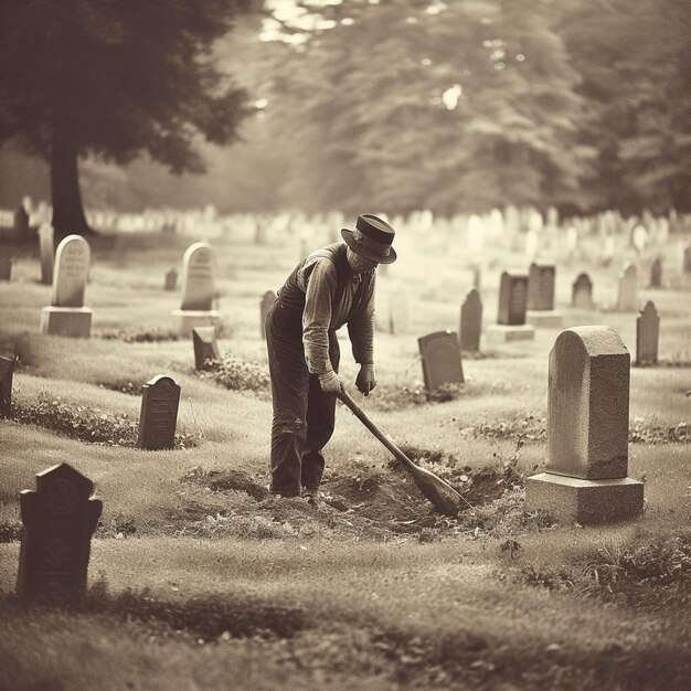 Photo visual of cemetery