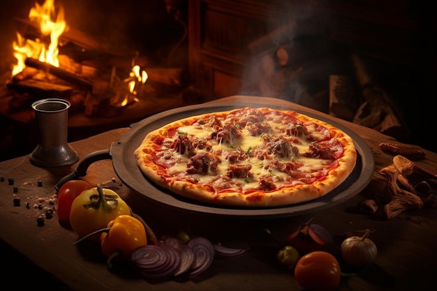 Visual Classic Pizza Delight A Culinary Fantasy