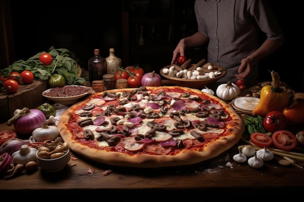 Visual Classic Pizza Delight A Culinary Marvel