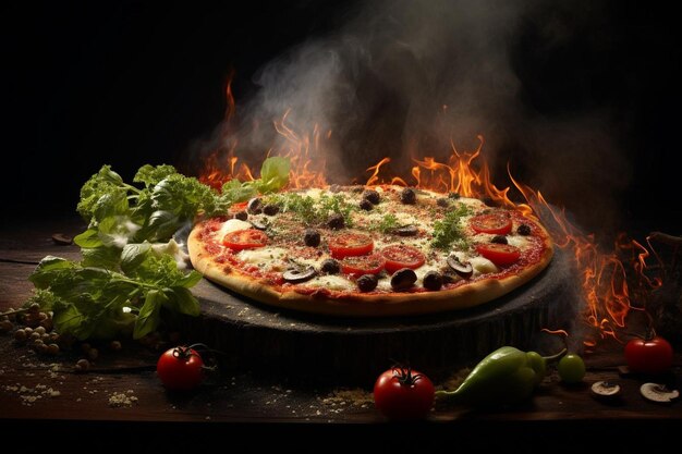 Visual Classic Pizza Delight A Culinary Symphony