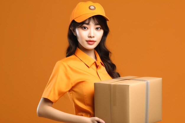 Visual of courier delivery